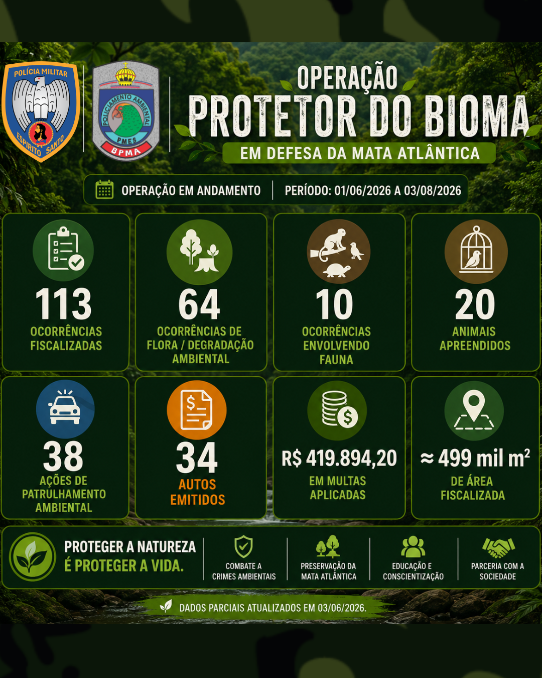 operacao-“protetor-do-bioma”-registra-mais-de-100-fiscalizacoes-ambientais-em-resultado-parcial-no-es